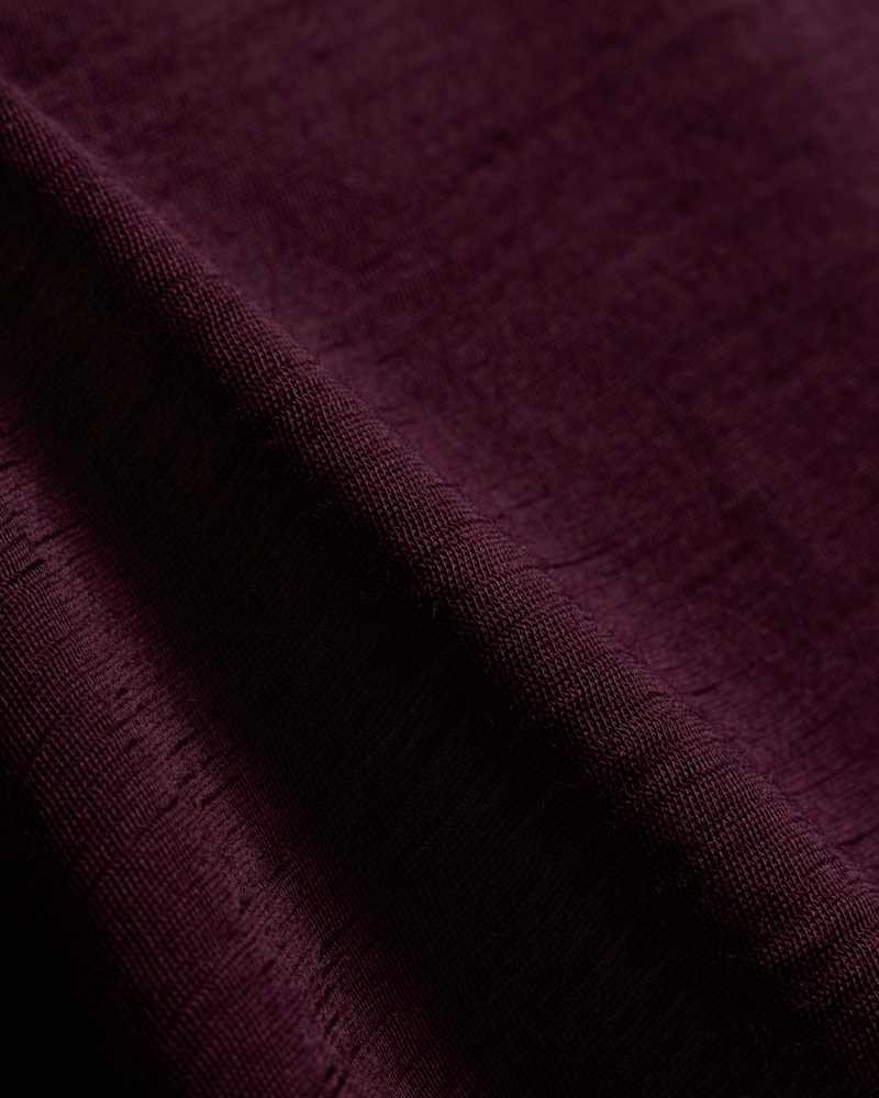 Fine Wool T-shirt Purple