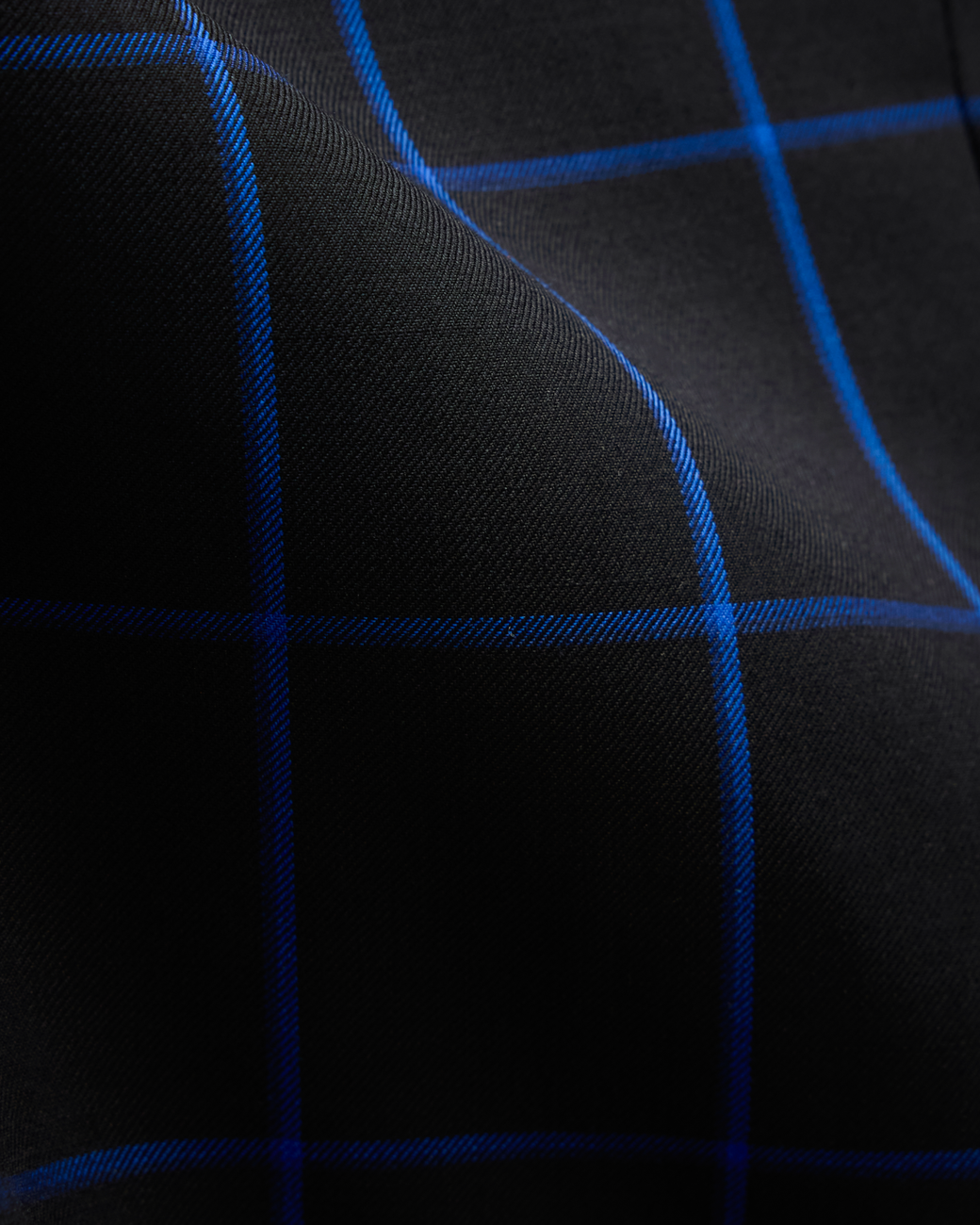 Black Bright Blue Jacket