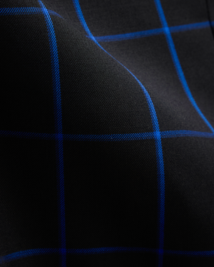 Black Bright Blue Jacket