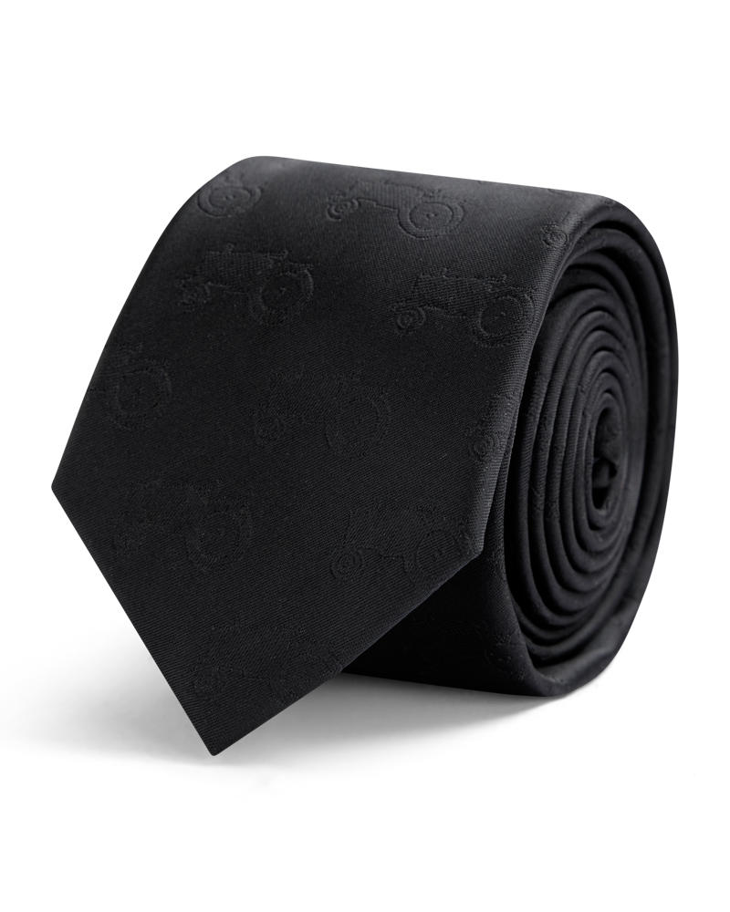Black all over tractor tie