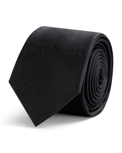 Black all over tractor tie