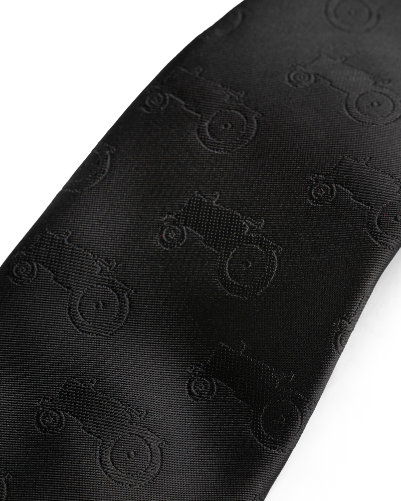 Black all over tractor tie