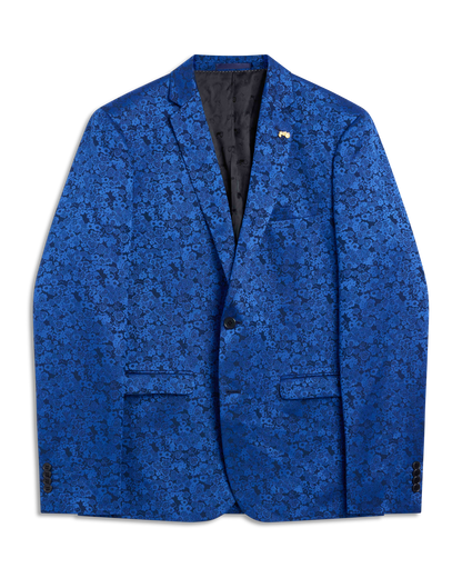 Blue Pattern suit Jacket