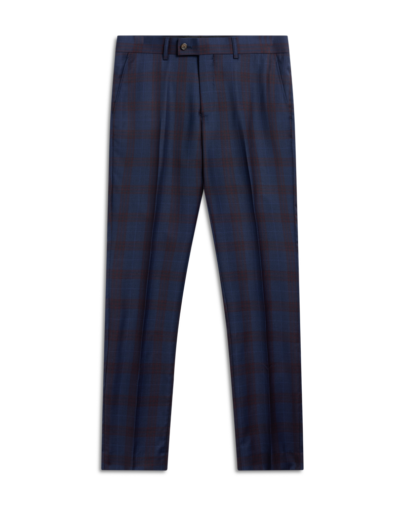 Blue Red Check Pant