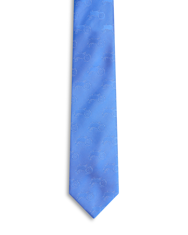 Blue all over tractor tie
