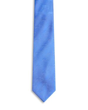 Blue all over tractor tie