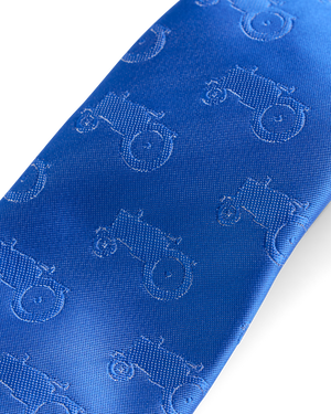 Blue all over tractor tie