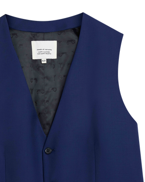 Blue super 110 Vest