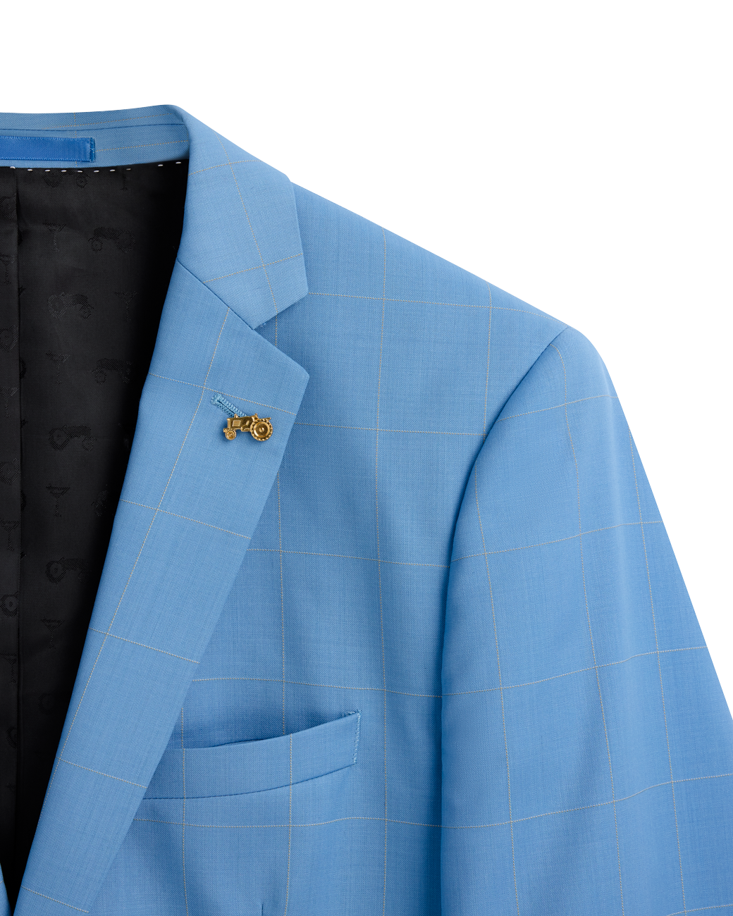 Bold Blue Check Jacket