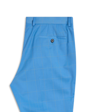 Bold Blue Check Pant