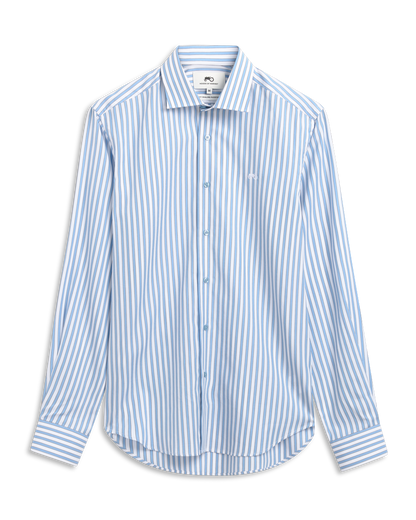 Bold Stripe Blue Shirt S