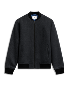 Bomber Wool Jacket Dark Grey