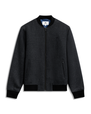 Bomber Wool Jacket Dark Grey