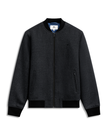 Bomber Wool Jacket Dark Grey