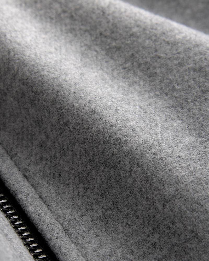 Bomber Wool Jacket Light Grey
