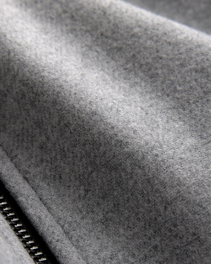Bomber Wool Jacket Light Grey
