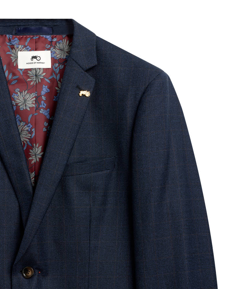 Check Jacket Blue S