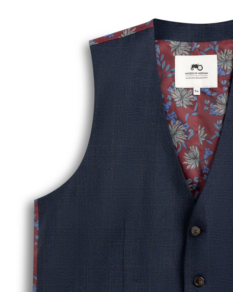 Check Vest Blue