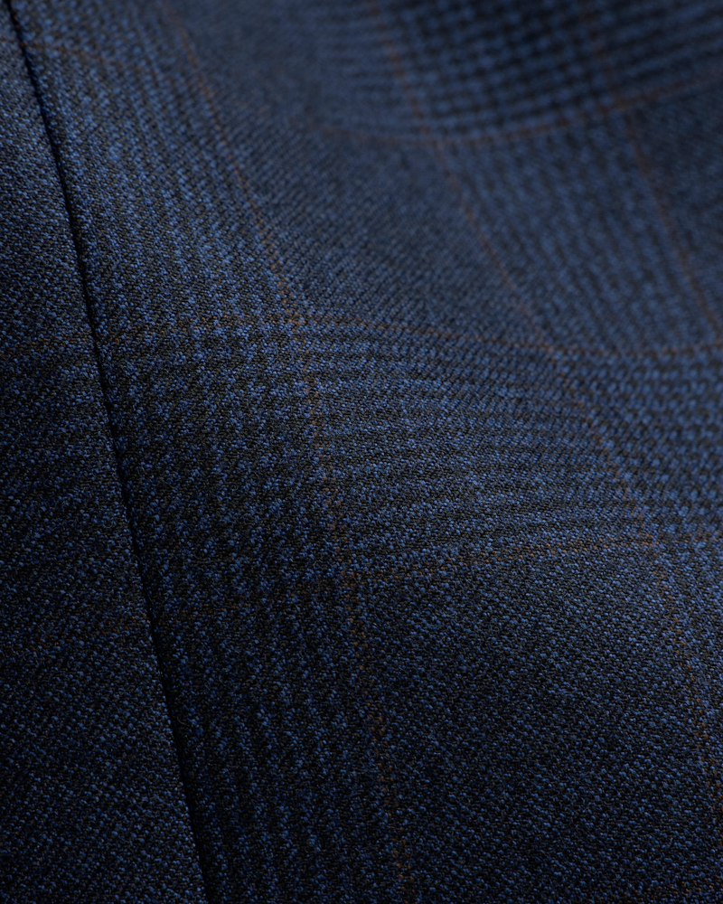 Check Vest Blue