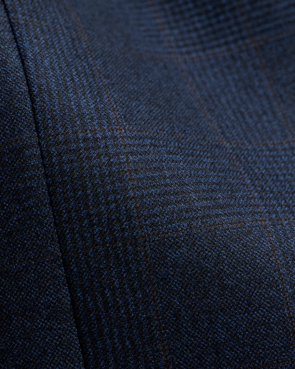 Check Vest Blue