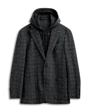 Comfy Wool Hood Blazer S