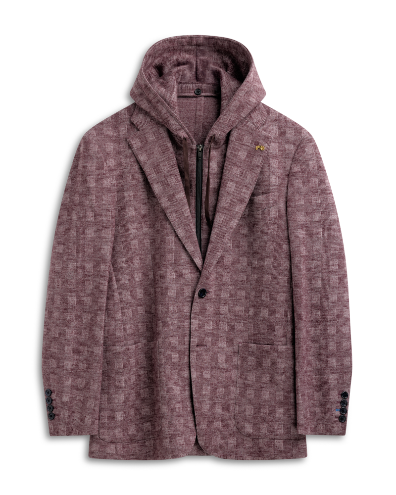 Comfy Wool Hood Blazer S