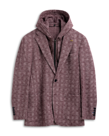Comfy Wool Hood Blazer S