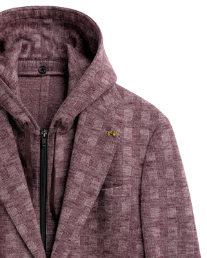 Comfy Wool Hood Blazer S