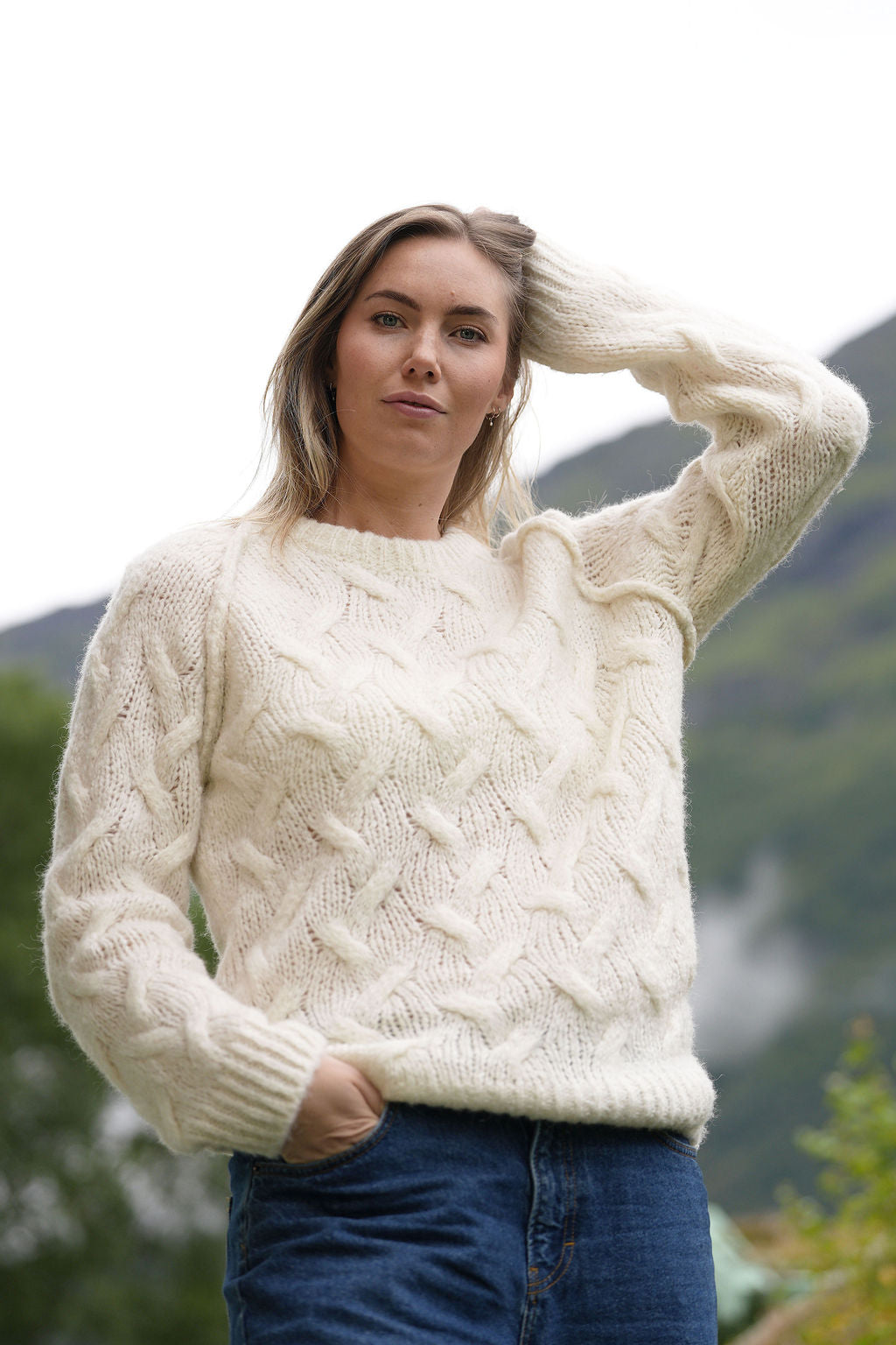 Fluffy Crew Neck