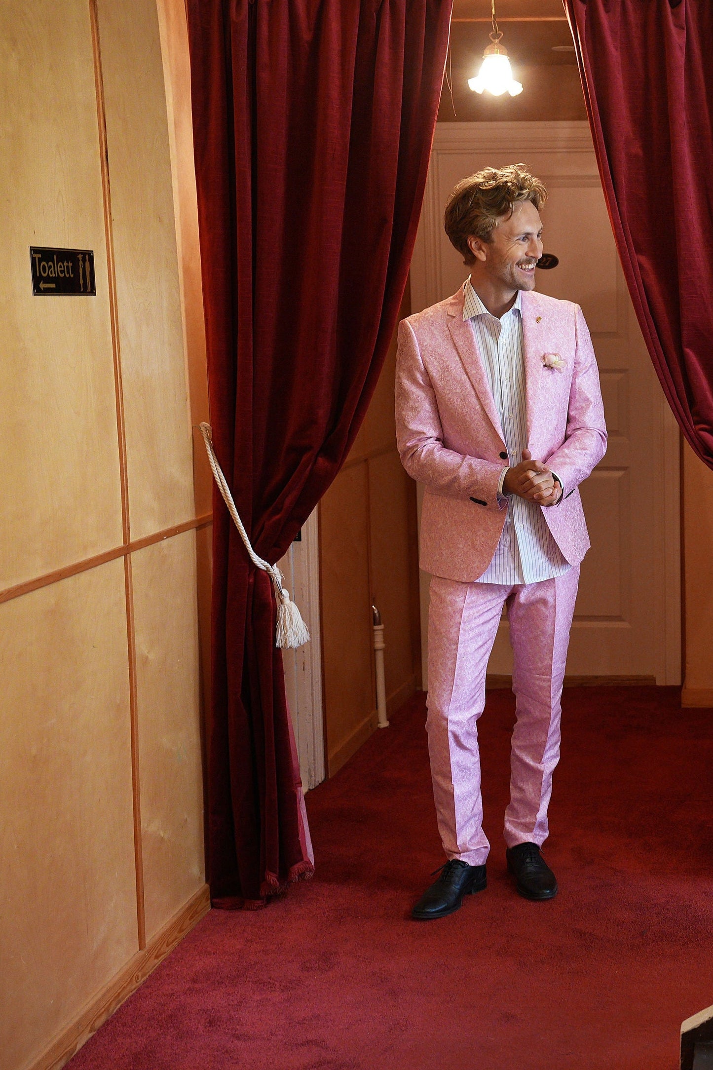 Pink Jaquard Jacket