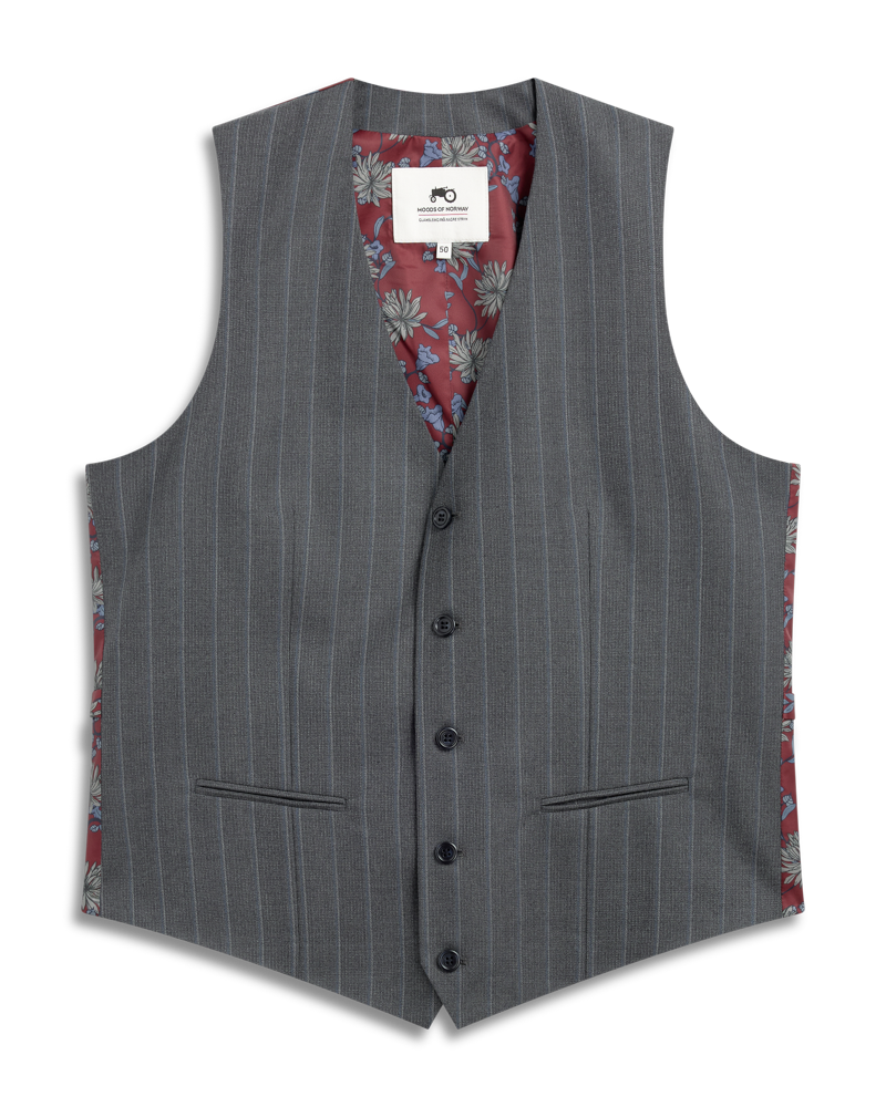 Double Stripe Grey Vest