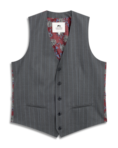 Double Stripe Grey Vest