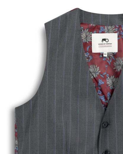 Double Stripe Grey Vest