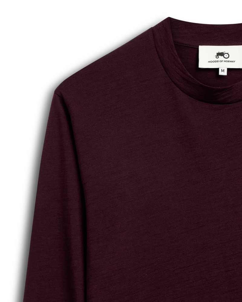 Fine Wool Long Sleeve Purple