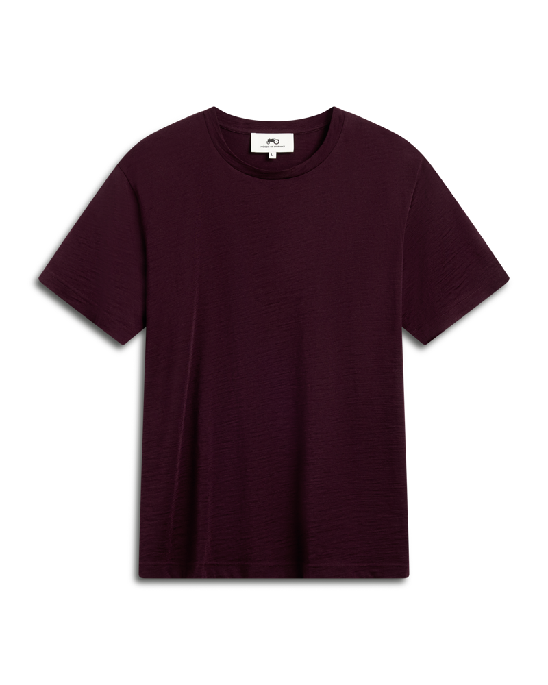 Fine Wool T-shirt Purple