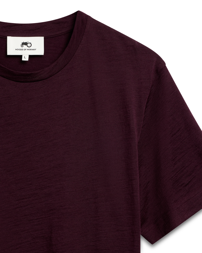Fine Wool T-shirt Purple