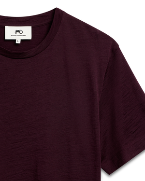 Fine Wool T-shirt Purple