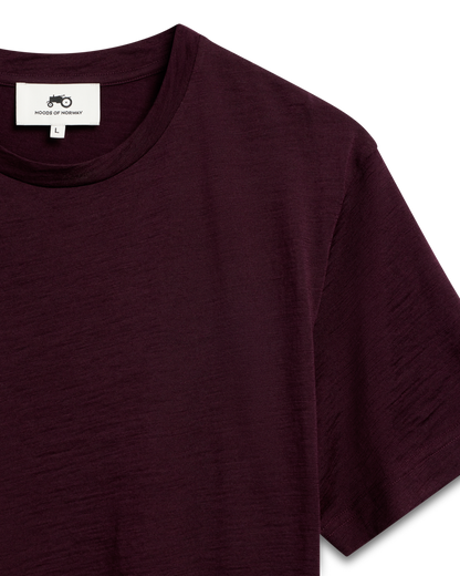 Fine Wool T-shirt Purple
