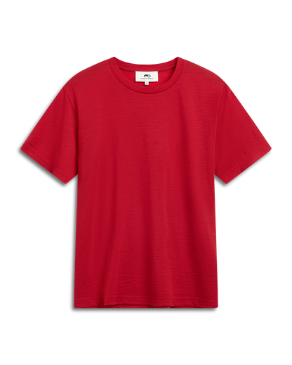 Fine Wool T-shirt Red