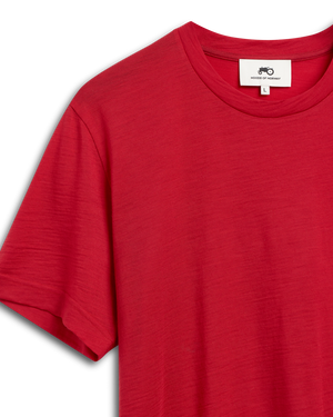 Fine Wool T-shirt Red