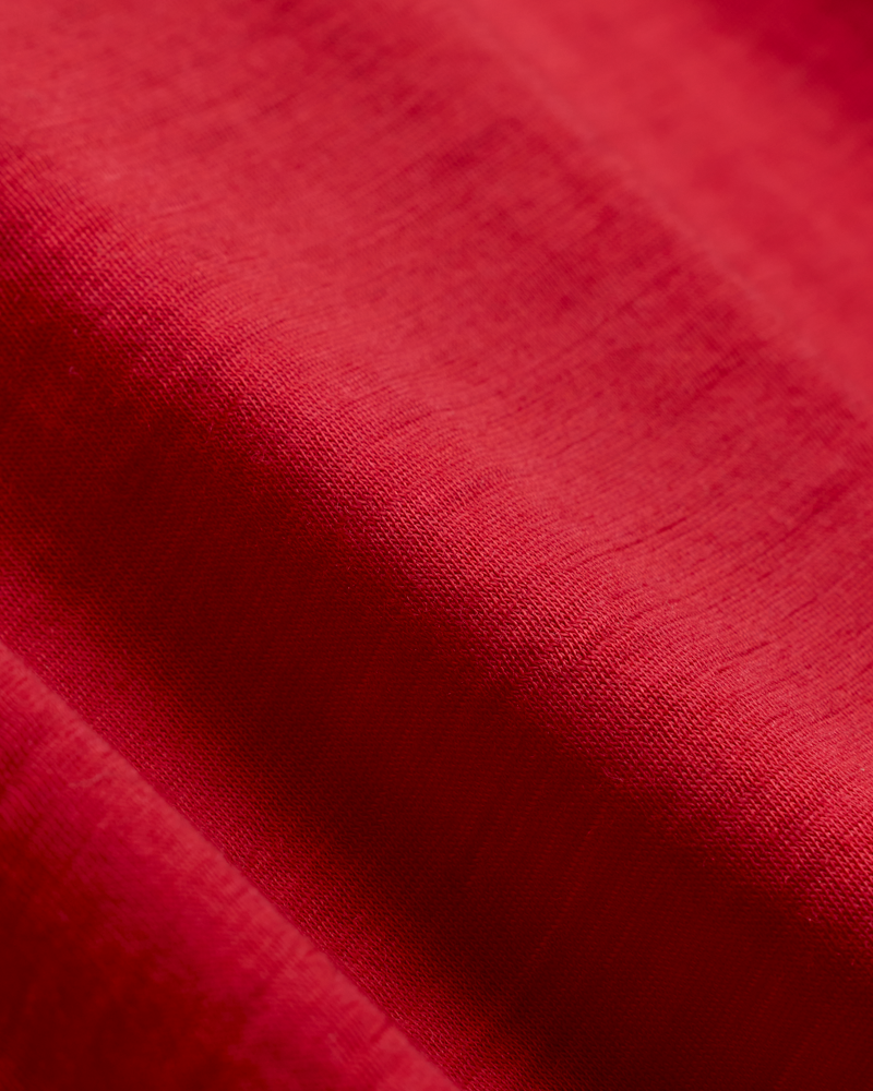 Fine Wool T-shirt Red