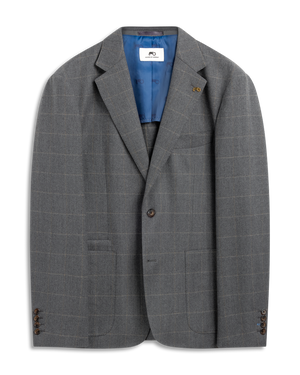 Flanell Grey Check Blazer