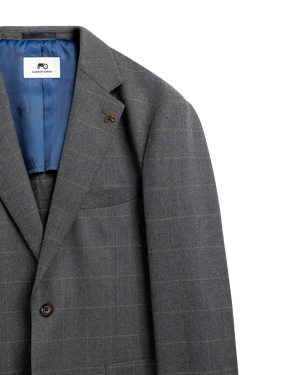 Flanell Grey Check Blazer