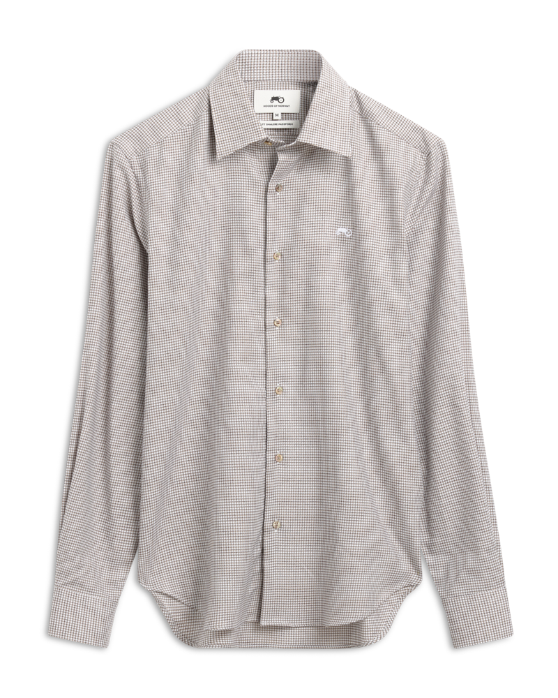 H Tooth Brown Shirt S