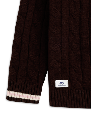 Knit Cable Half Zip