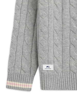Knit Cable Half Zip
