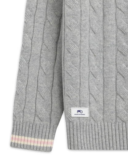 Knit Cable Half Zip