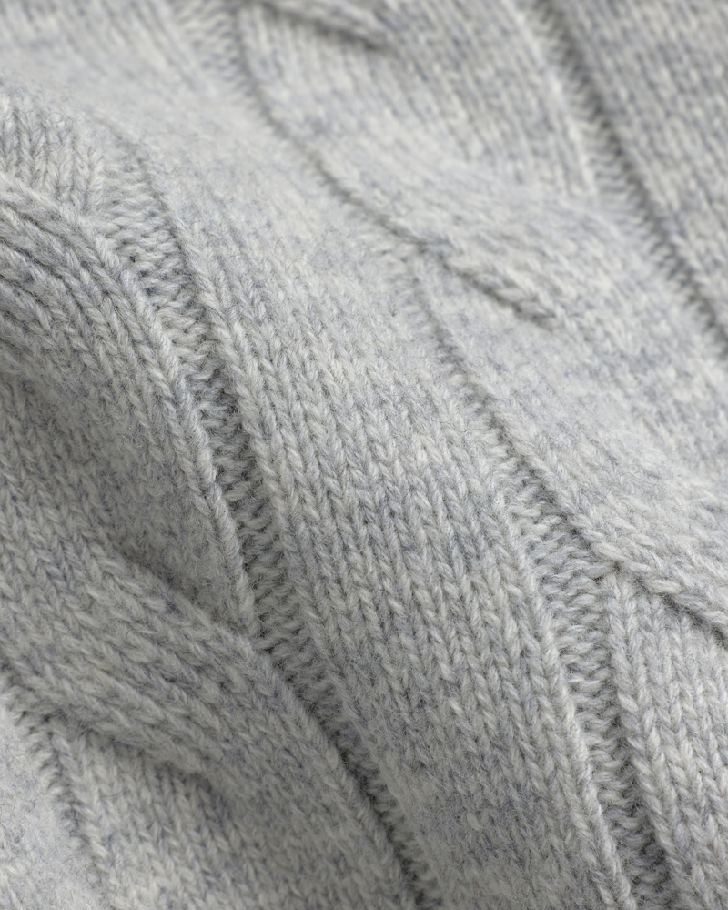 Knit Cable Half Zip