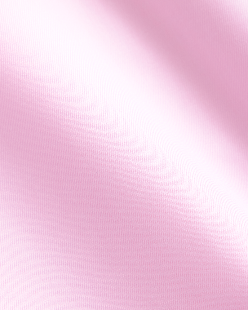 Kontrast Collar Pink Shirt S