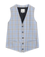 Light Blue Summer Check Vest